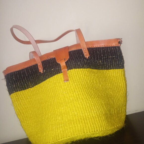 Xlarge sisal Kiondo Kikuyu Kenya  bag - Picture 6 of 7